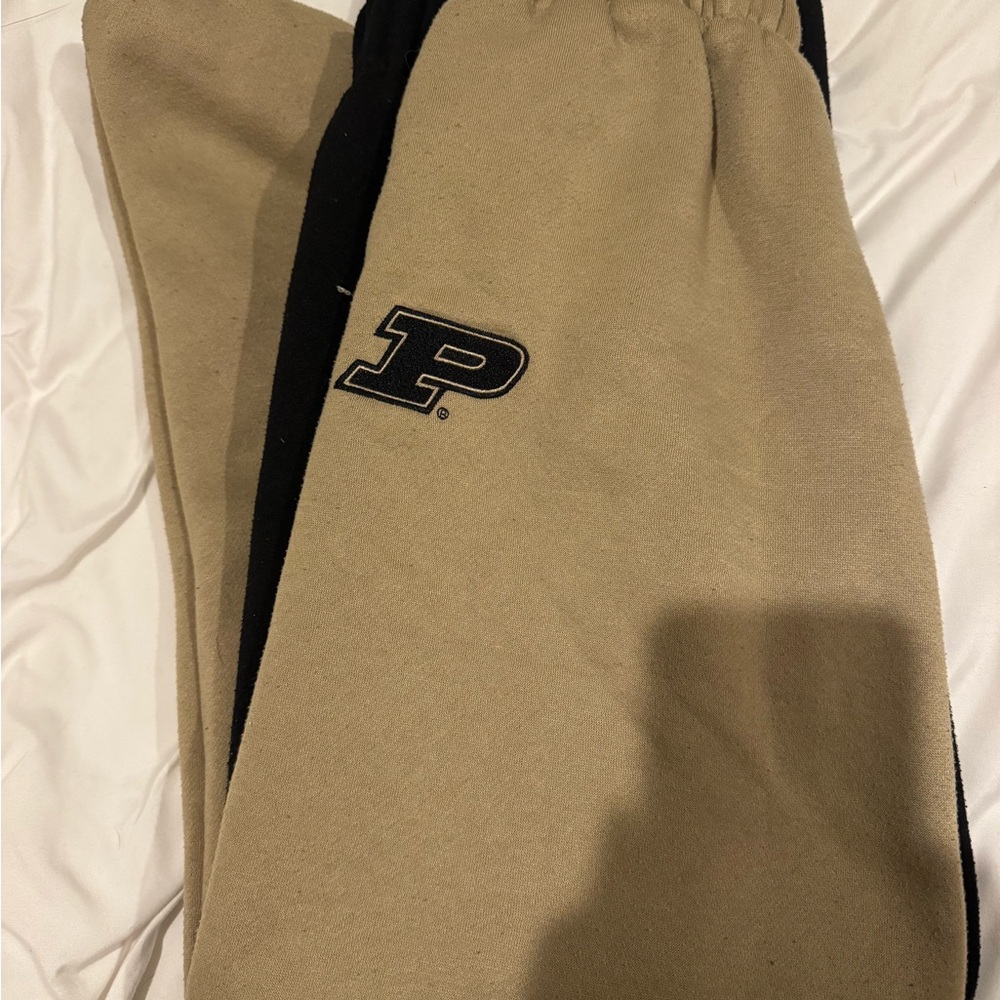 Purdue University Hype & Vice Black and Gold Sweatpants